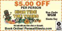 Special Coupon Offer for High Tide Tiki Tours